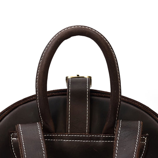 Mochila de Couro Estilo Besouro para Mulheres