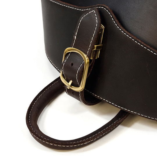 Mochila de Couro Estilo Besouro para Mulheres