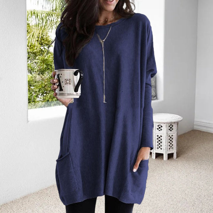 Nerissa™ | Tunica Relaxada com Bolso e Elegante Cobertura para a Barriga