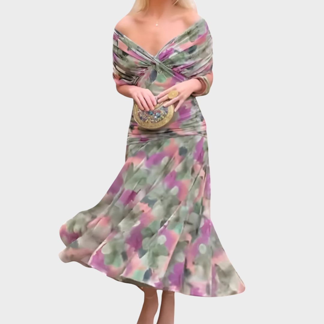 Evira - Vestido Elegante Off-Shoulder