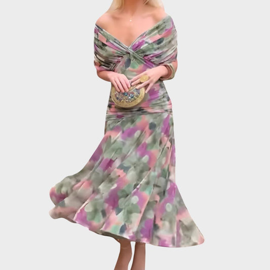 Evira - Vestido Elegante Off-Shoulder