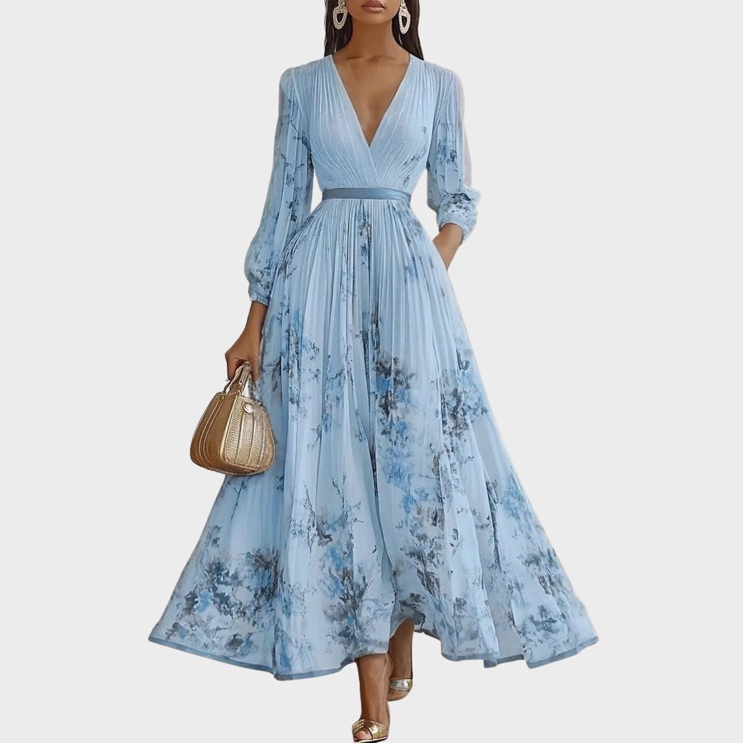 Suzanna - Vestido de Elegância Plissada