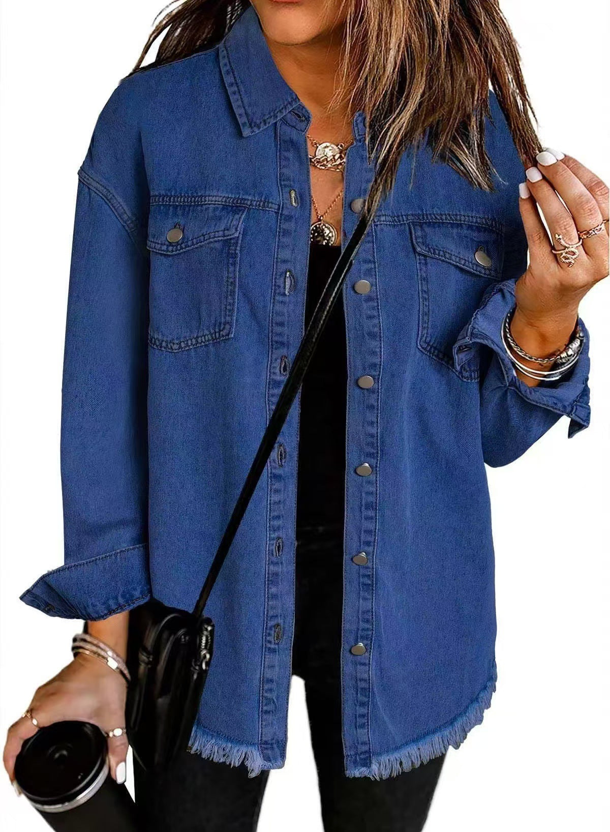 ROXANE™ - Jaqueta Jeans Clássica do Dia a Dia
