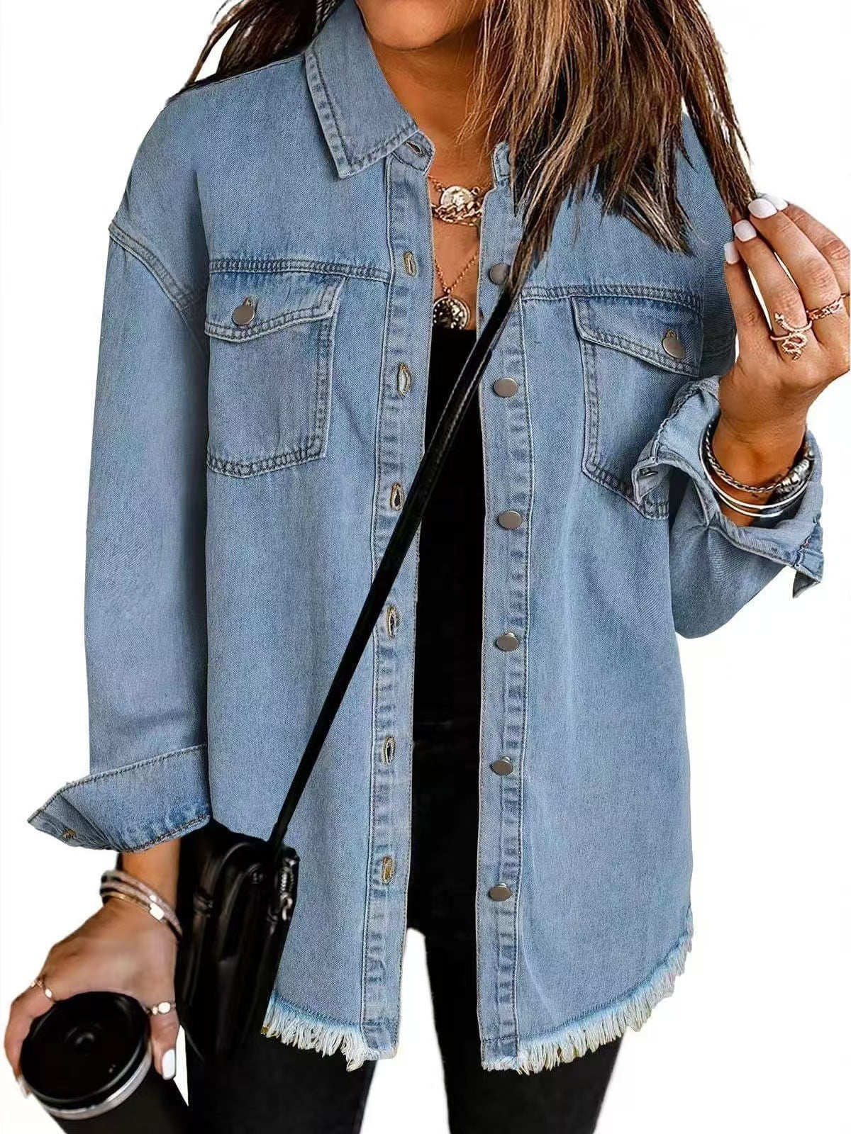 ROXANE™ - Jaqueta Jeans Clássica do Dia a Dia