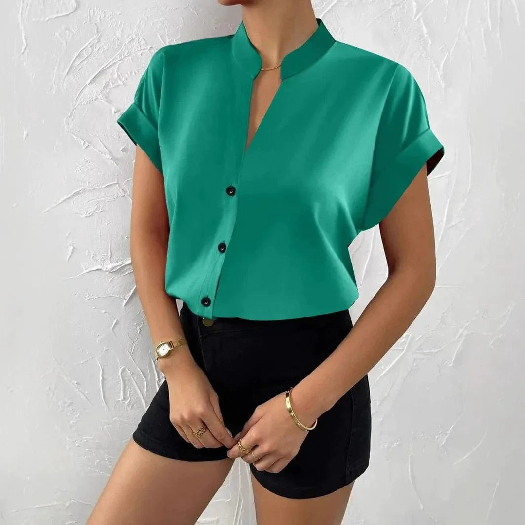 Blusa Elara de Seda-Fluida