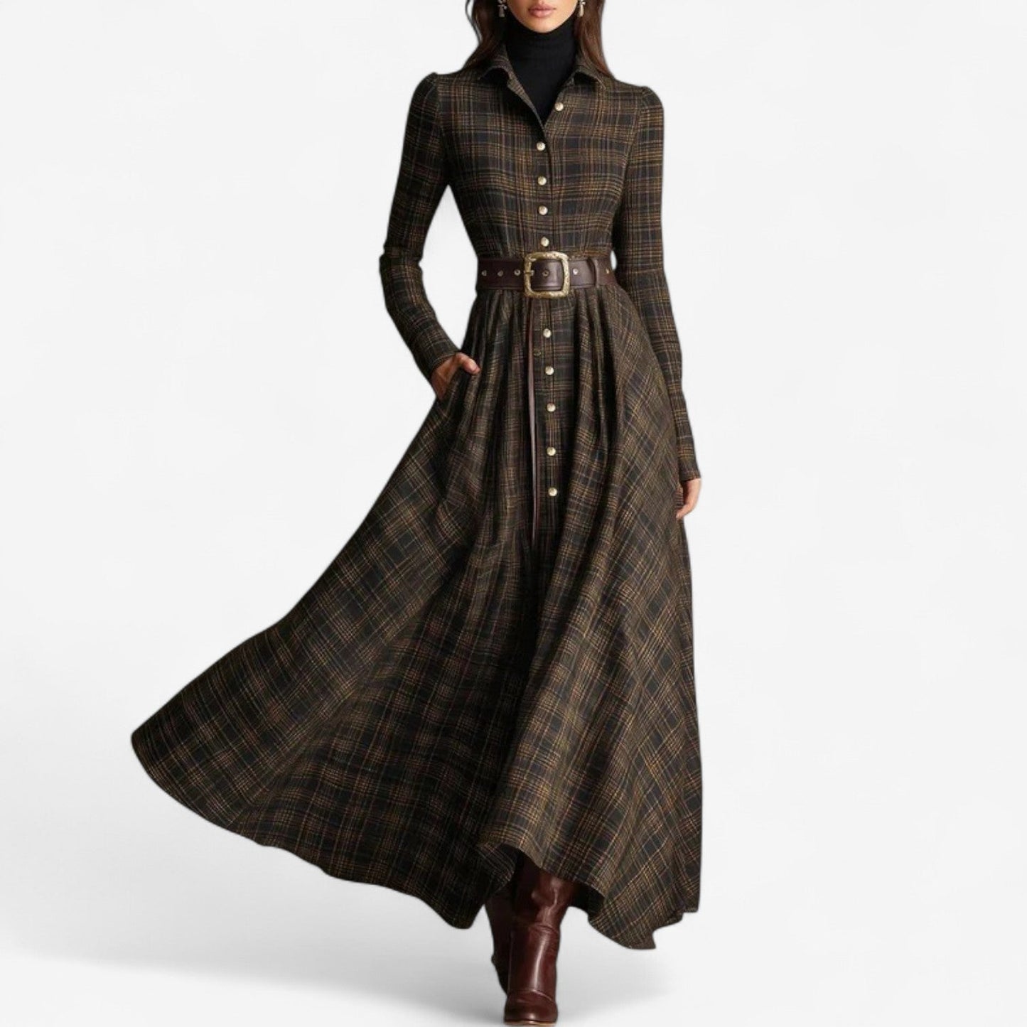 Sarah™ Maxi de Inspiração Vintage