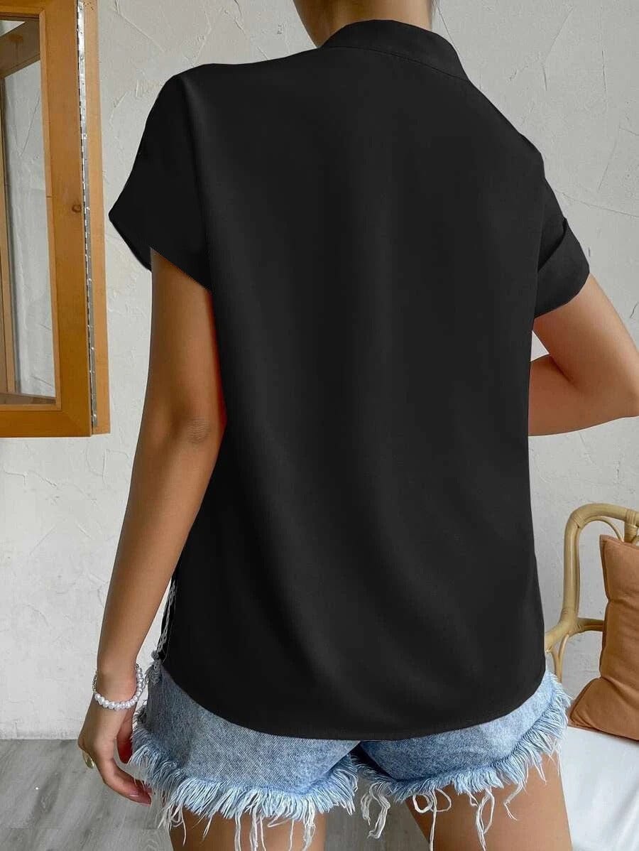 Blusa Elara de Seda-Fluida