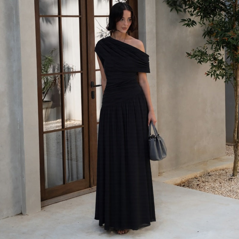 ROSETTA™ - Vestido Maxi de Festa Elegante com Um Ombro