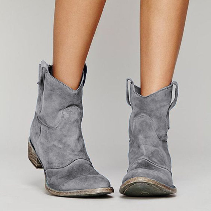 Bérénice | Botas de tornozelo inspiradas no Oeste com salto cubano