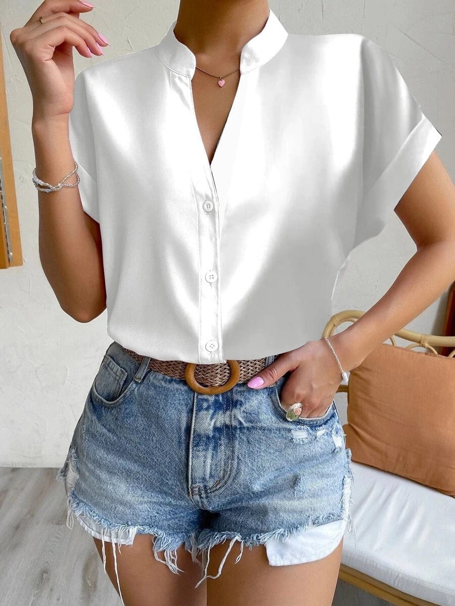 Blusa Elara de Seda-Fluida