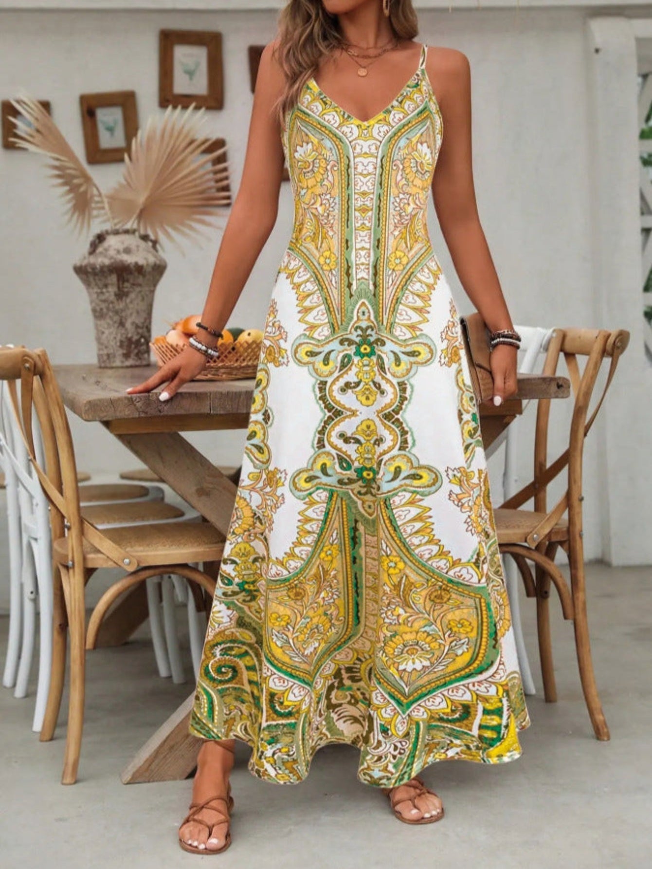 ROSARIO™ - Vestido Maxi Sem Mangas Chic de Verão