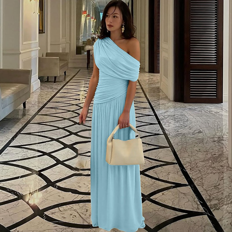 ROSETTA™ - Vestido Maxi de Festa Elegante com Um Ombro