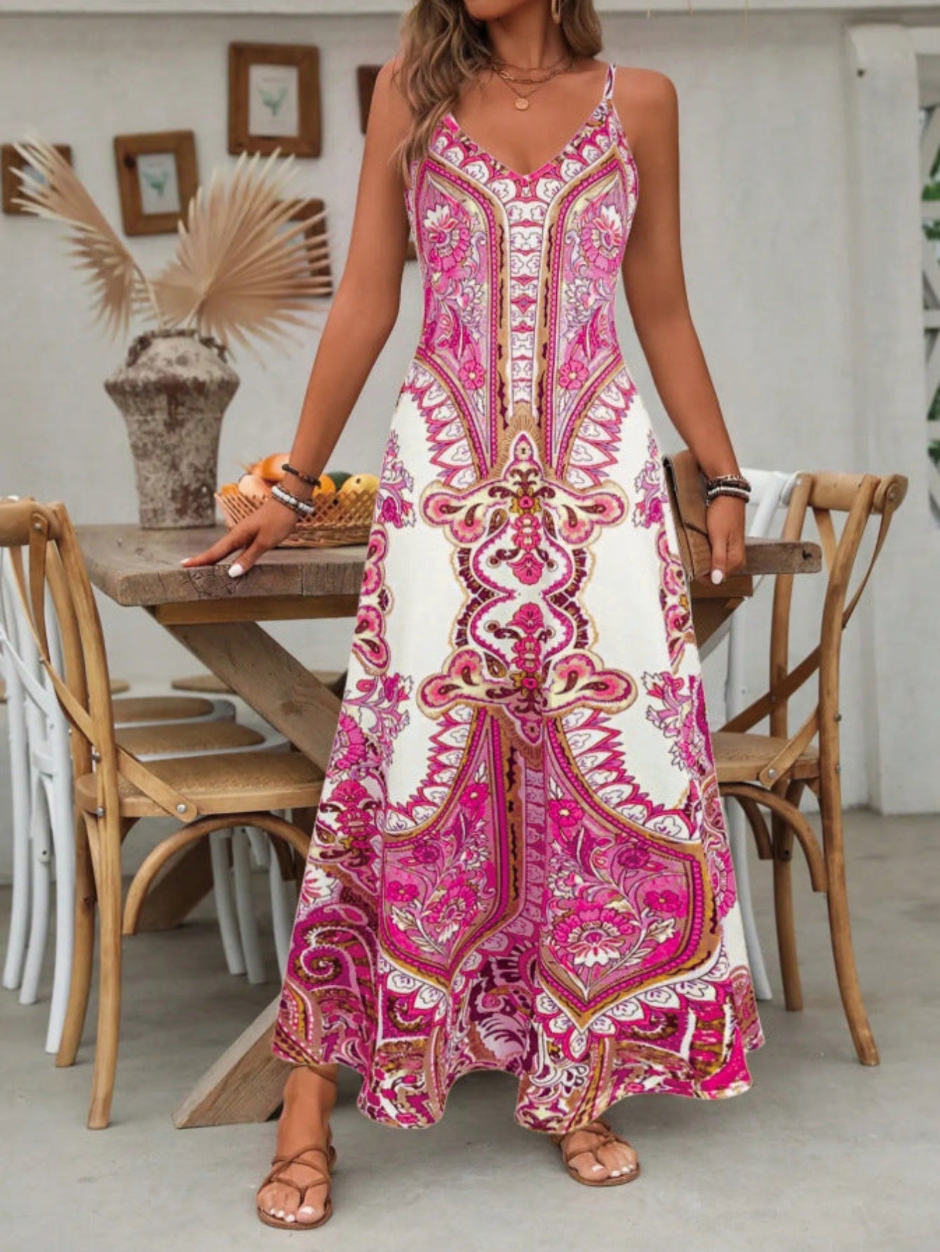 ROSARIO™ - Vestido Maxi Sem Mangas Chic de Verão