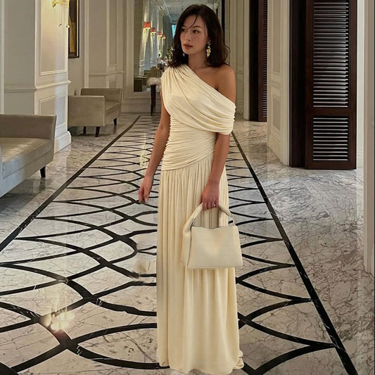 ROSETTA™ - Vestido Maxi de Festa Elegante com Um Ombro
