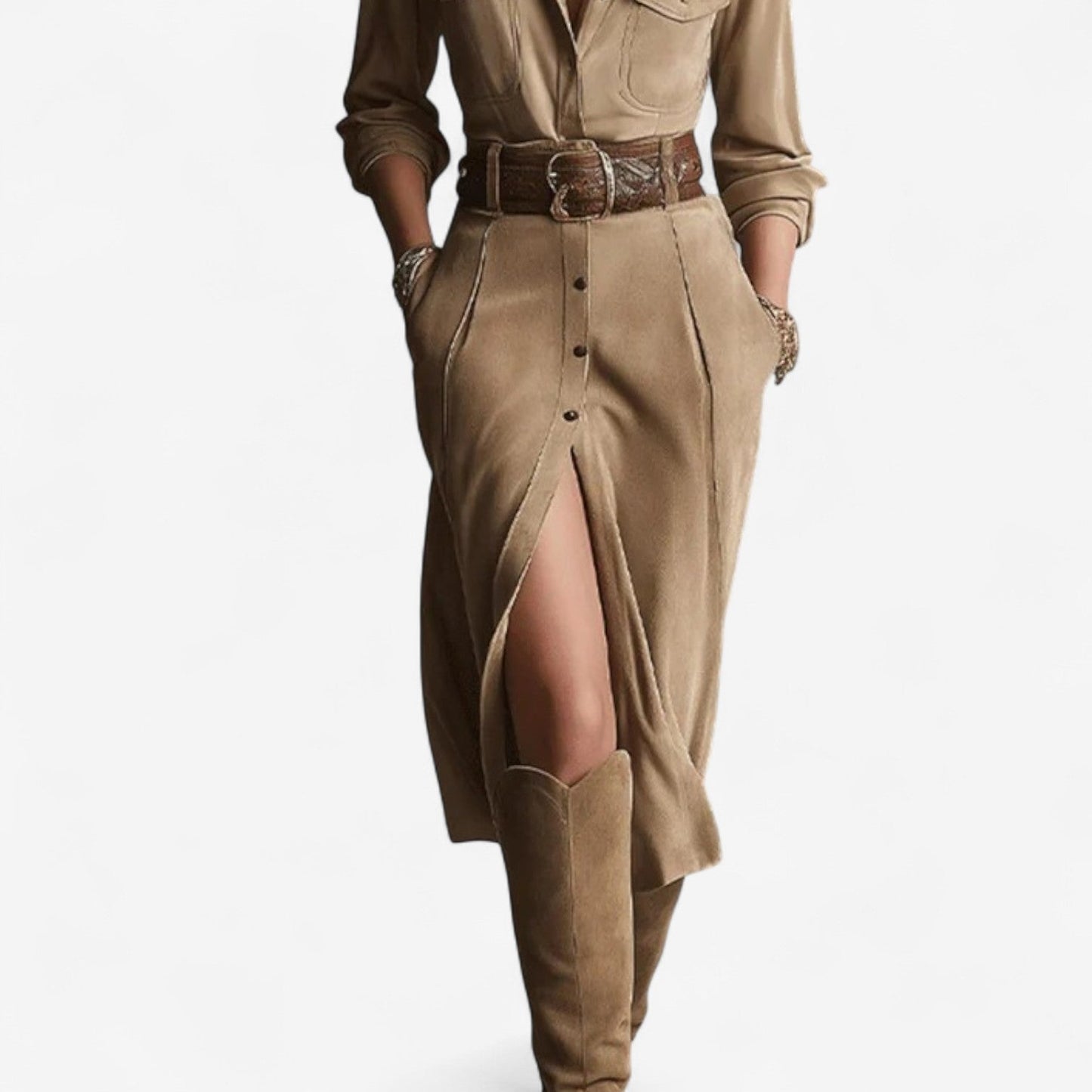 Cathy™ Robe Quimono com Cinto