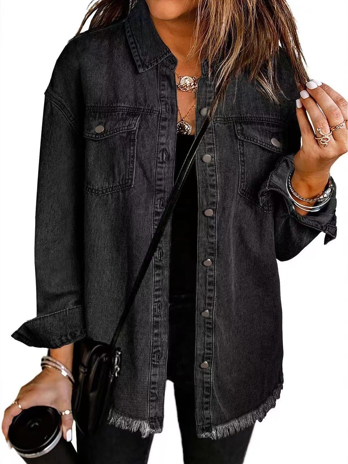 ROXANE™ - Jaqueta Jeans Clássica do Dia a Dia