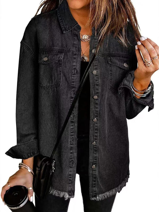 ROXANE™ - Jaqueta Jeans Clássica do Dia a Dia