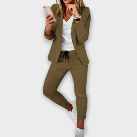 Sophia – Conjunto de Blazer Elegante e Confortável