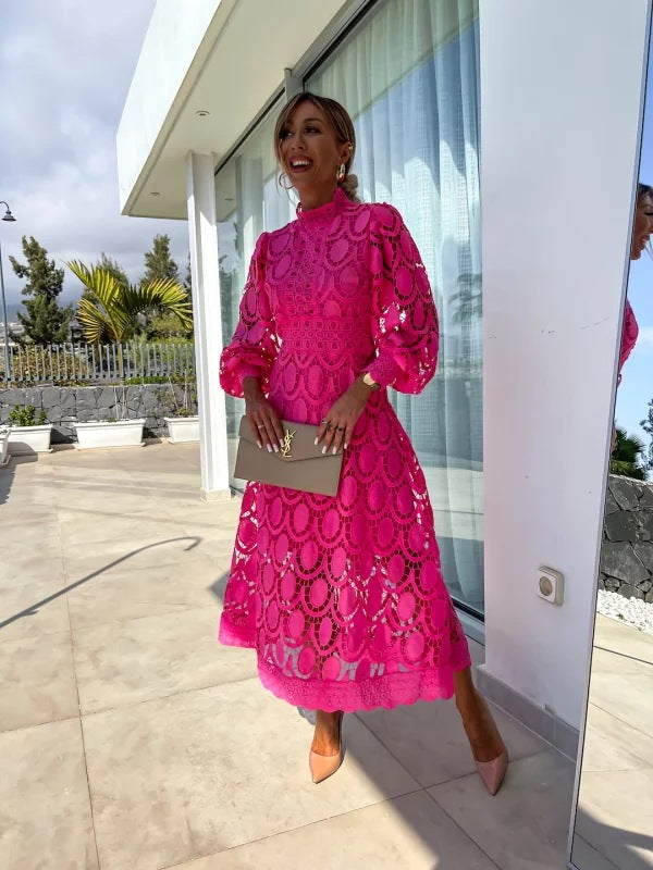 Georgia™ - Vestido Elegante de Renda Francesa