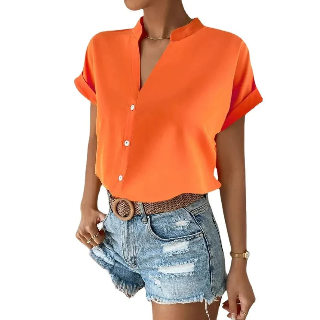 Blusa Elara de Seda-Fluida