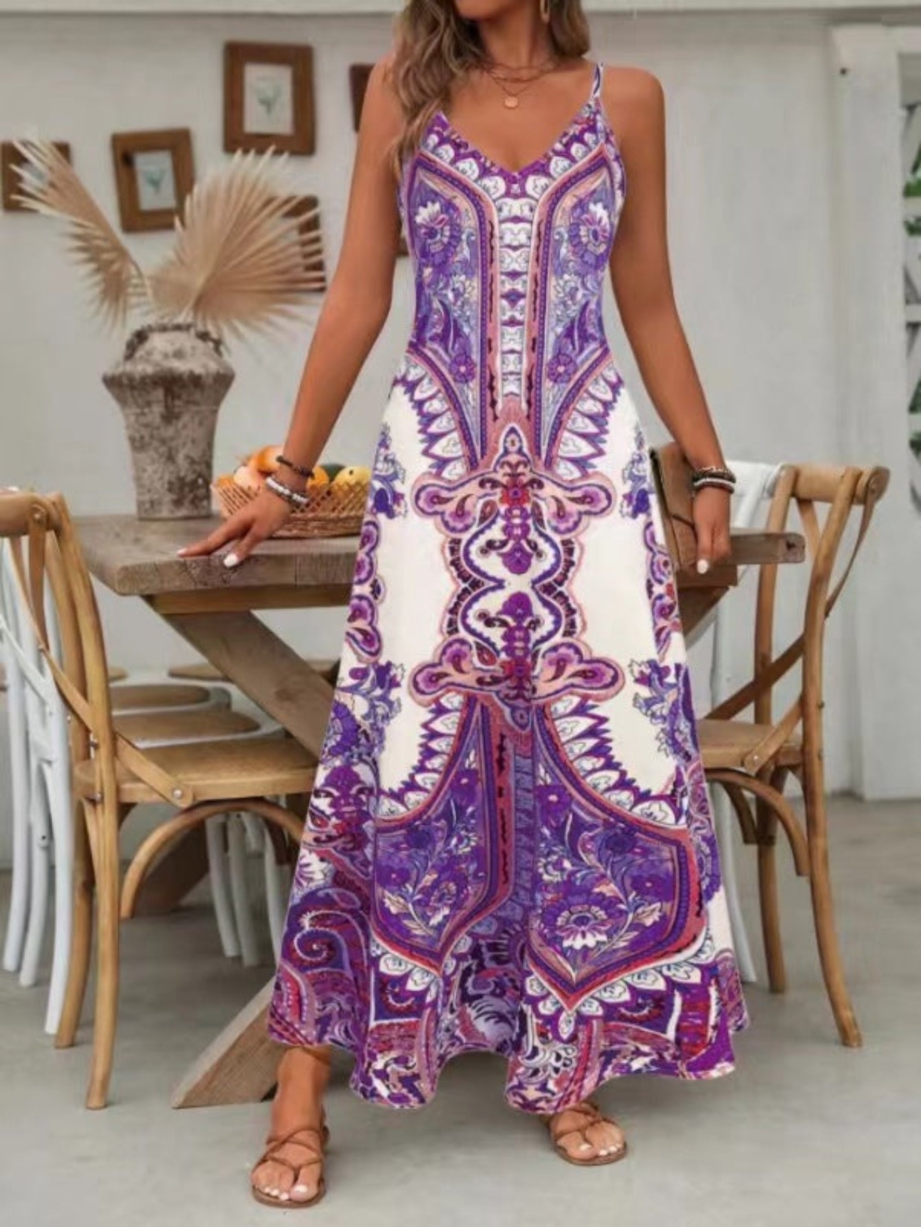 ROSARIO™ - Vestido Maxi Sem Mangas Chic de Verão