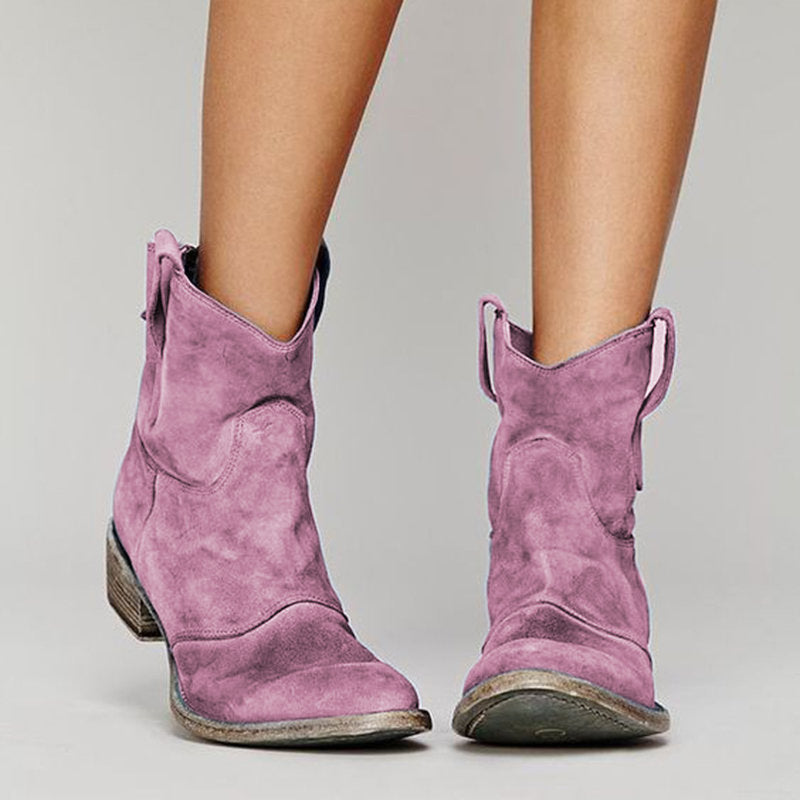 Bérénice | Botas de tornozelo inspiradas no Oeste com salto cubano