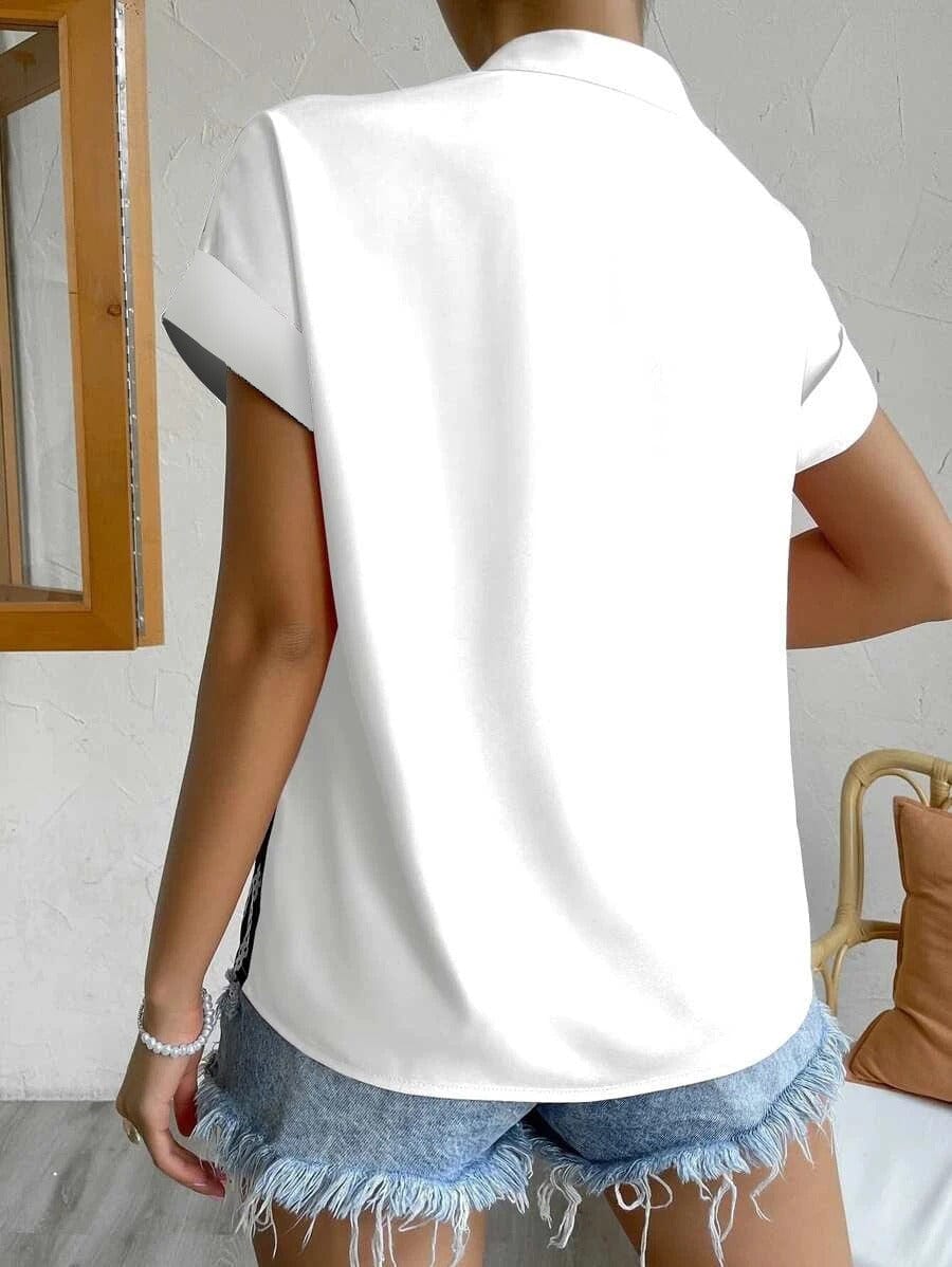 Blusa Elara de Seda-Fluida
