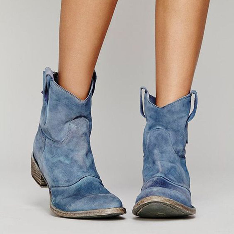 Bérénice | Botas de tornozelo inspiradas no Oeste com salto cubano
