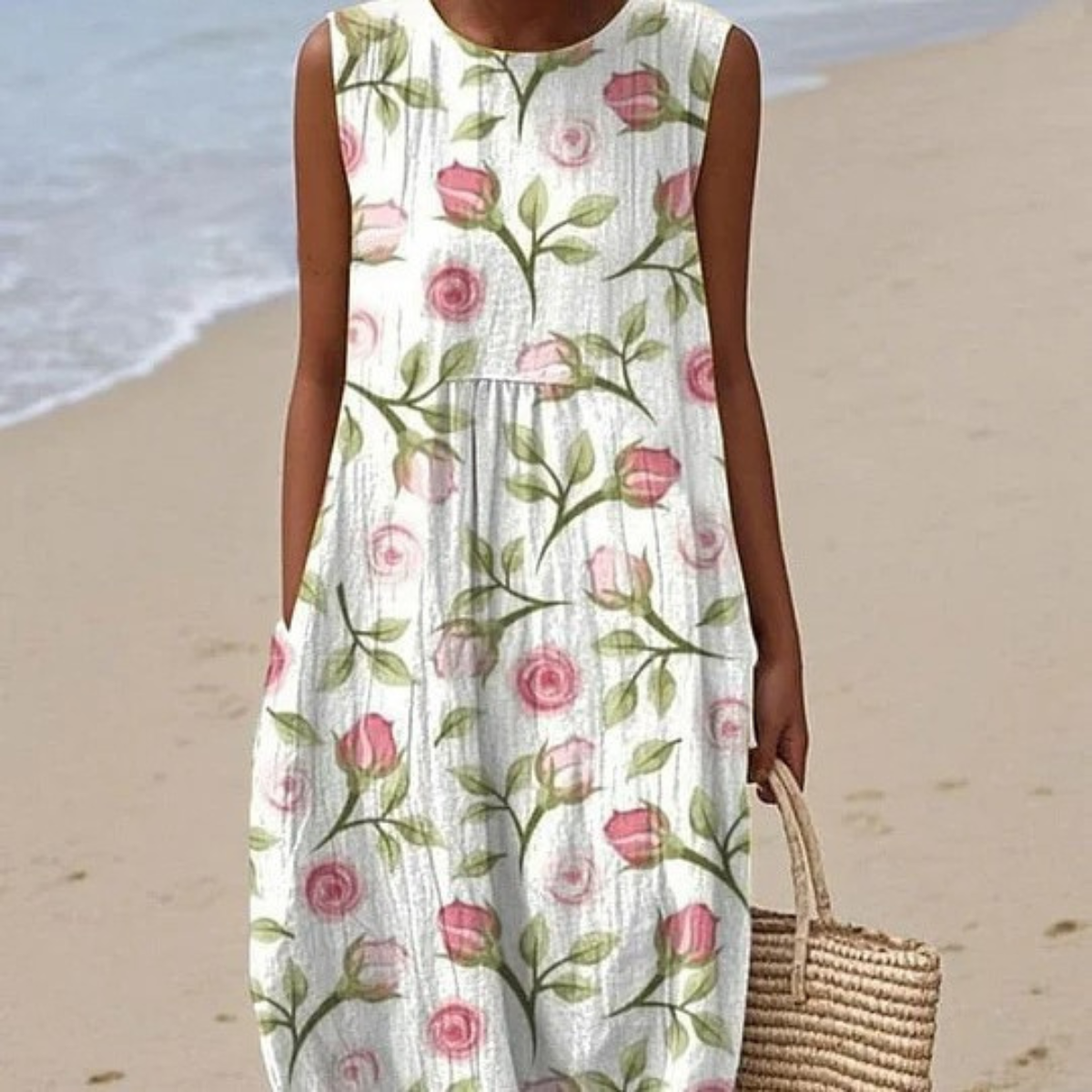 Maribel™ | Vestido Floral Sem Mangas de Verão