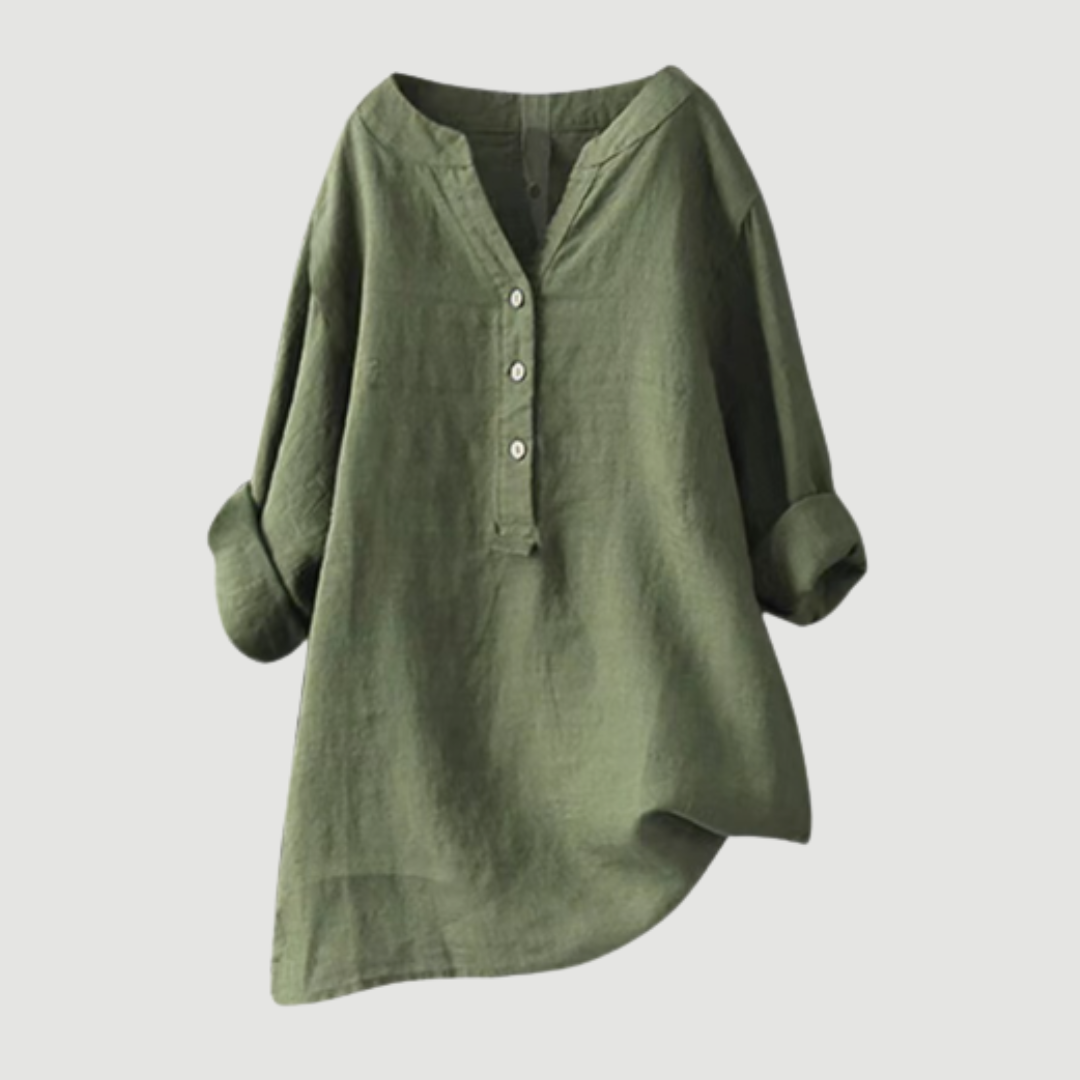 Freja™ – Camisa leve e confortável com botão