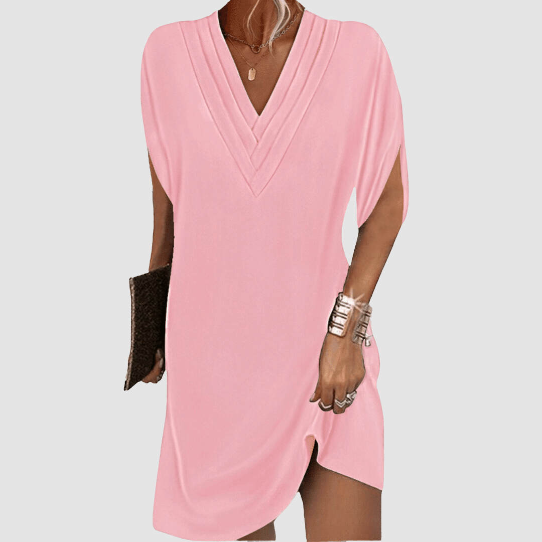 Alysa™ Vestido Elegante com Mangas 3/4
