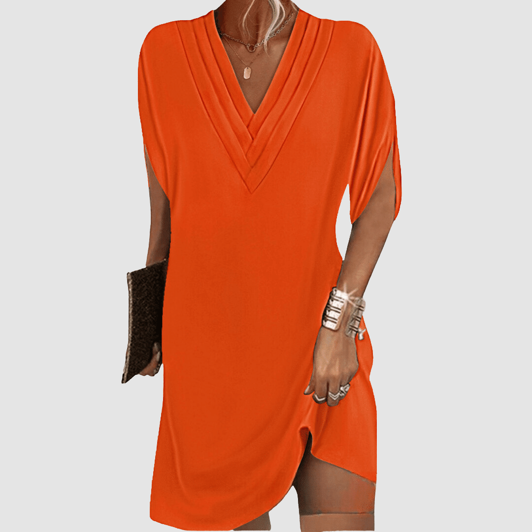 Alysa™ Vestido Elegante com Mangas 3/4