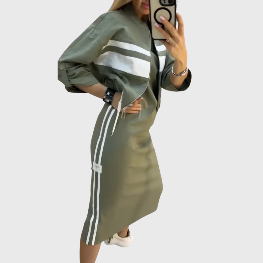 Conjunto Elegante Casual em Duas Peças