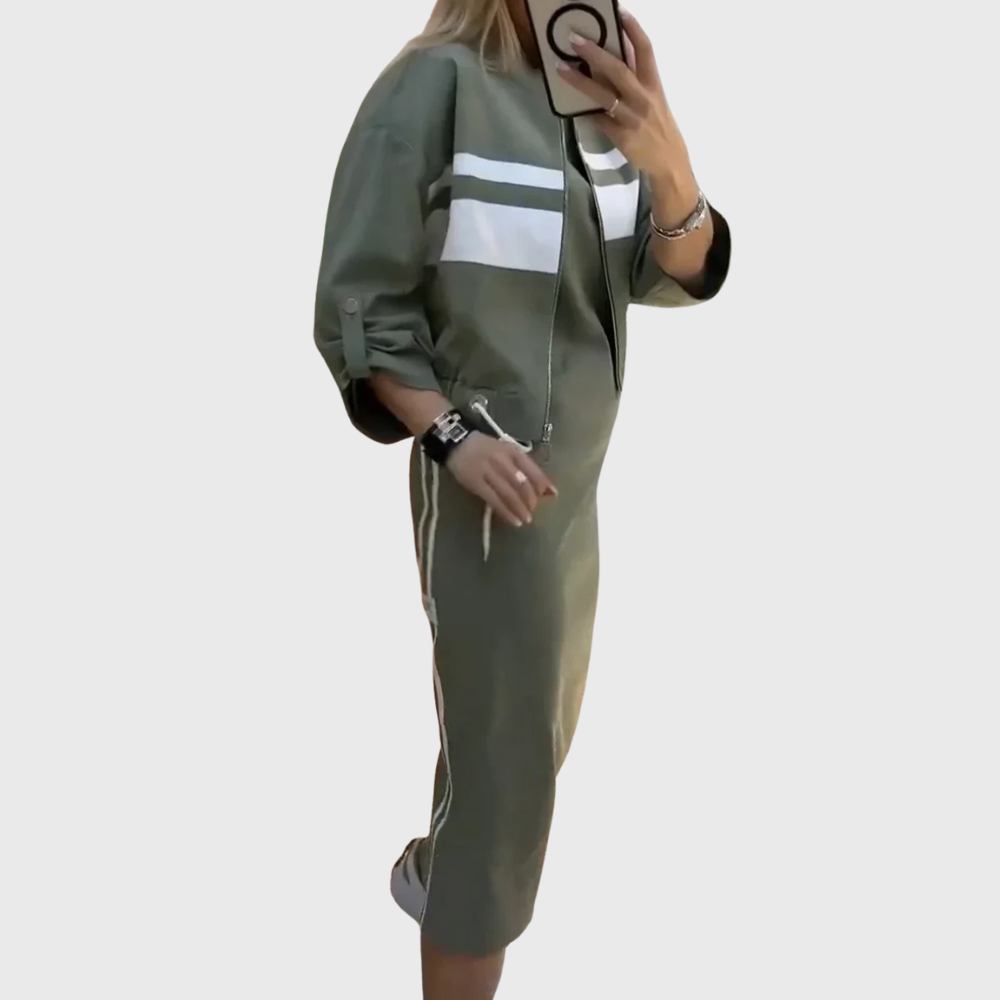 Conjunto Elegante Casual em Duas Peças