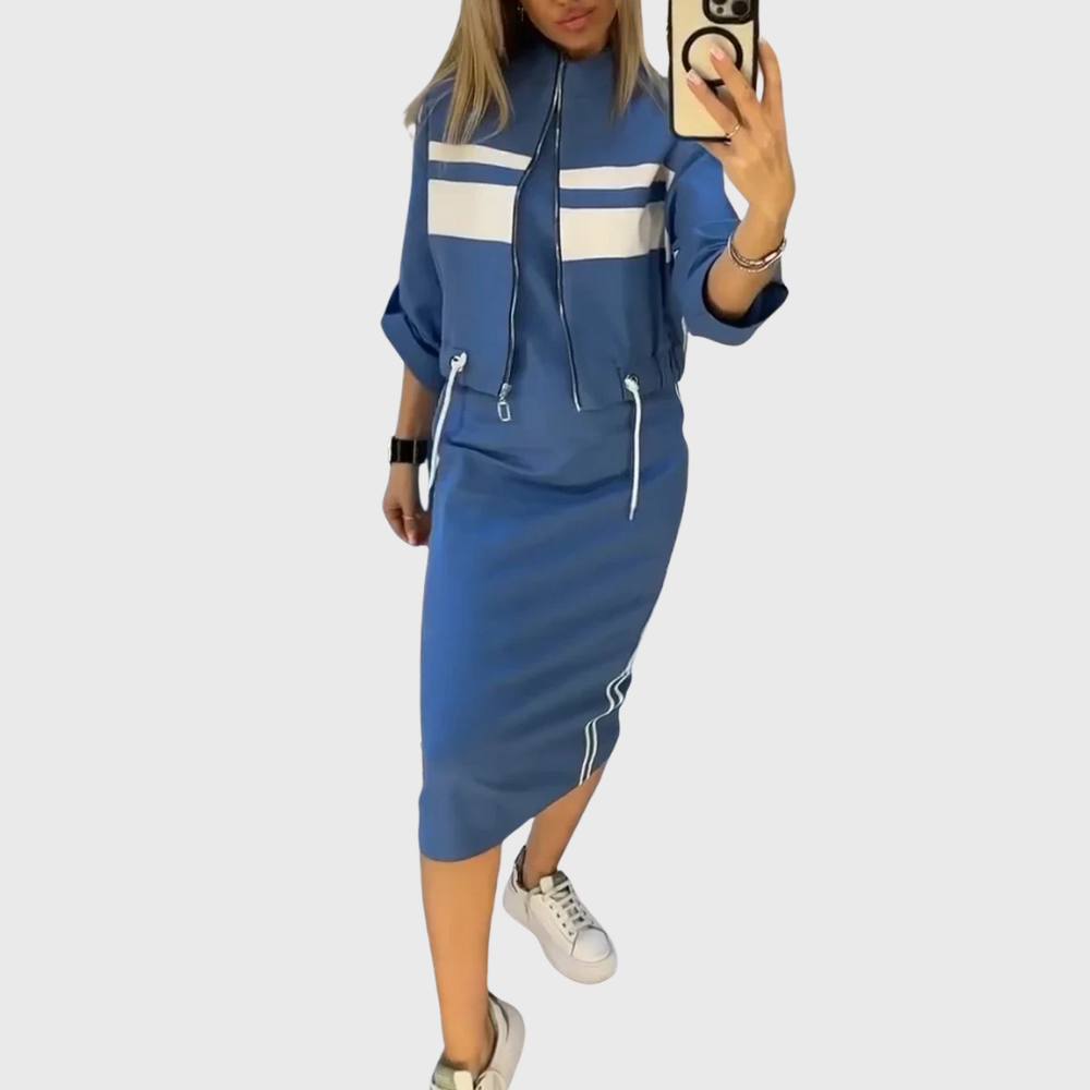 Conjunto Elegante Casual em Duas Peças