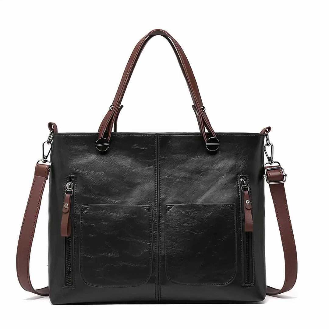 Nancy - Bolsa de Ombro Elegância Atemporal em Couro