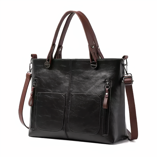 Nancy - Bolsa de Ombro Elegância Atemporal em Couro