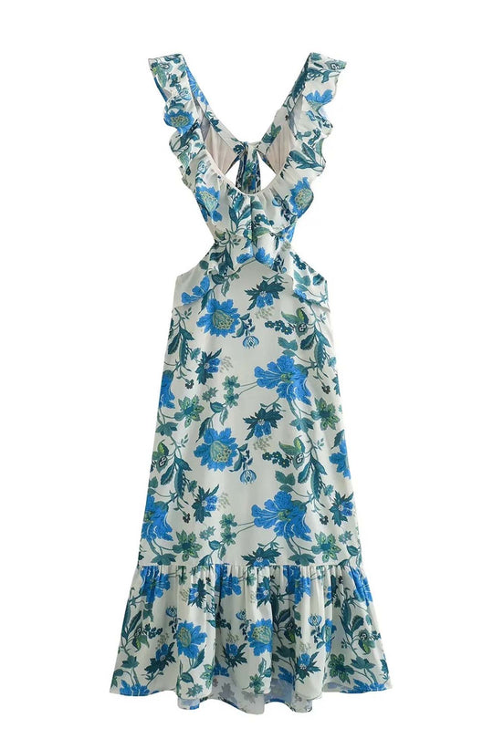 Ariella | Vestido Floral com Babados