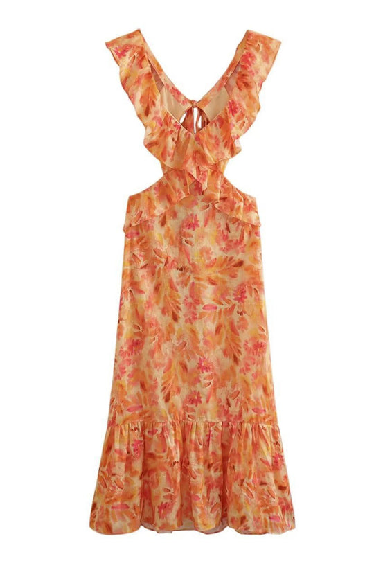 Ariella | Vestido Floral com Babados