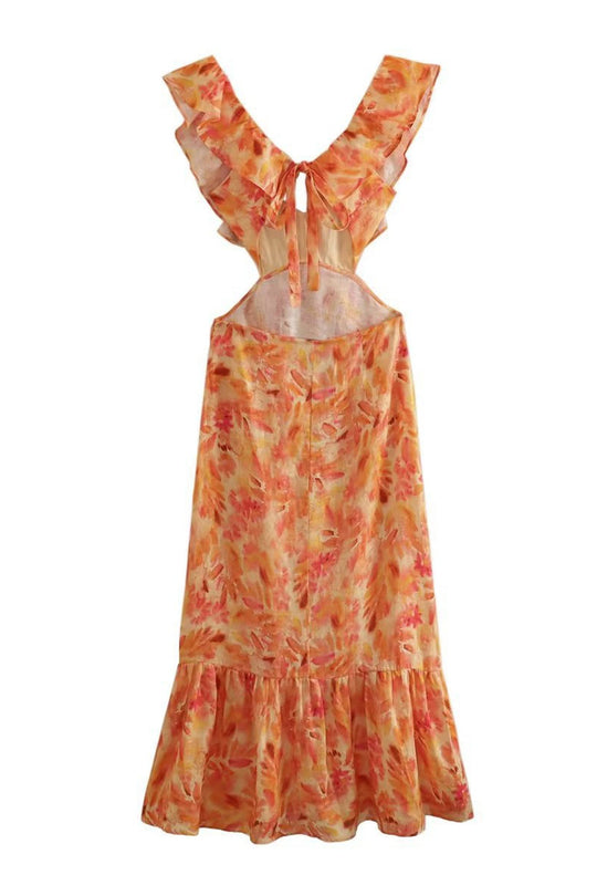 Ariella | Vestido Floral com Babados