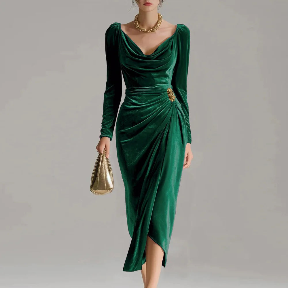 Hayden Sylvana | Vestido Midi Elegante