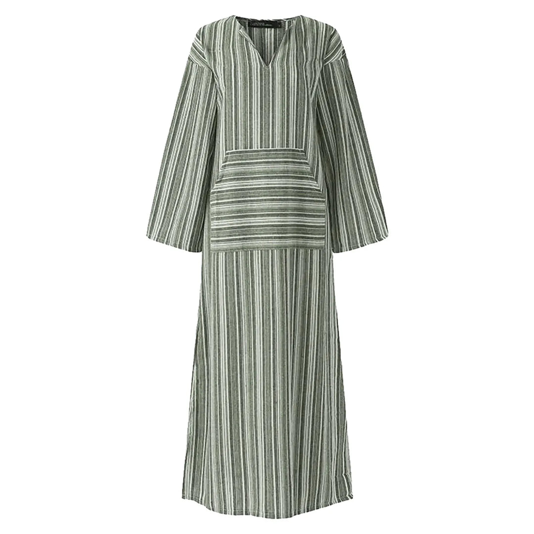 Yvonne - Vestido Maxi Listrado