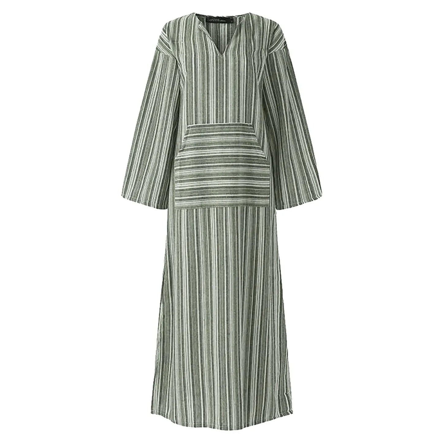 Yvonne - Vestido Maxi Listrado
