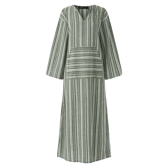 Yvonne - Vestido Maxi Listrado