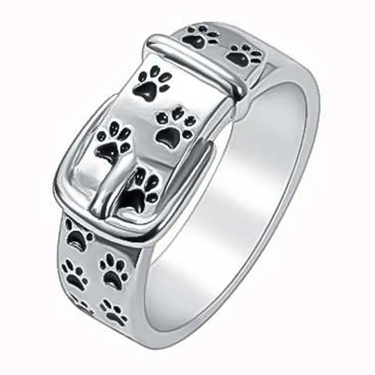 Anel de Colar Inspirado em Cães, Fofo e Estiloso