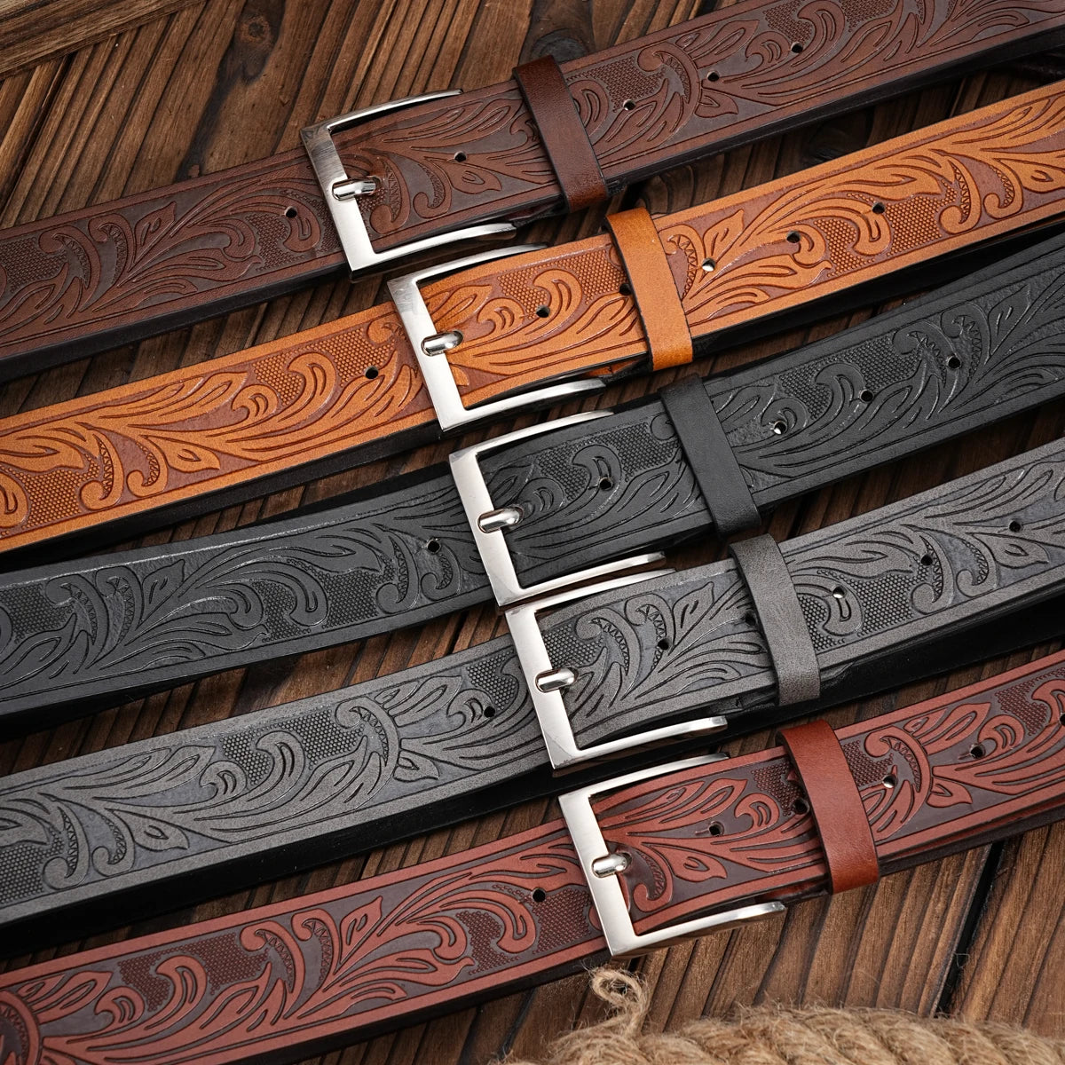 Cinto de couro Leather Trail