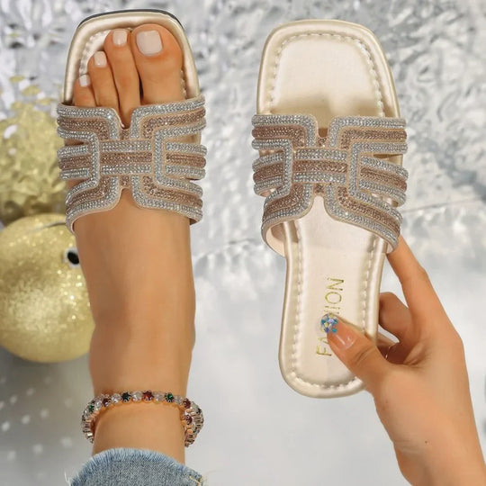 Aria™ Sandálias Crystal Slide