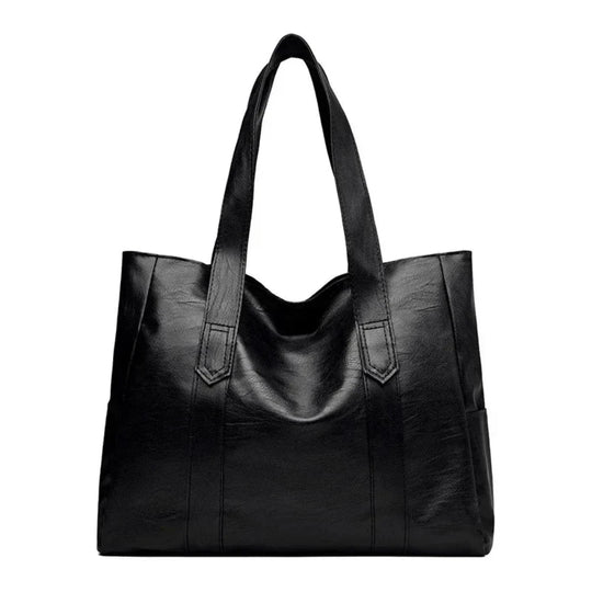 Susan - Bolsa de Ombro de Couro Luxuosa Minimalista