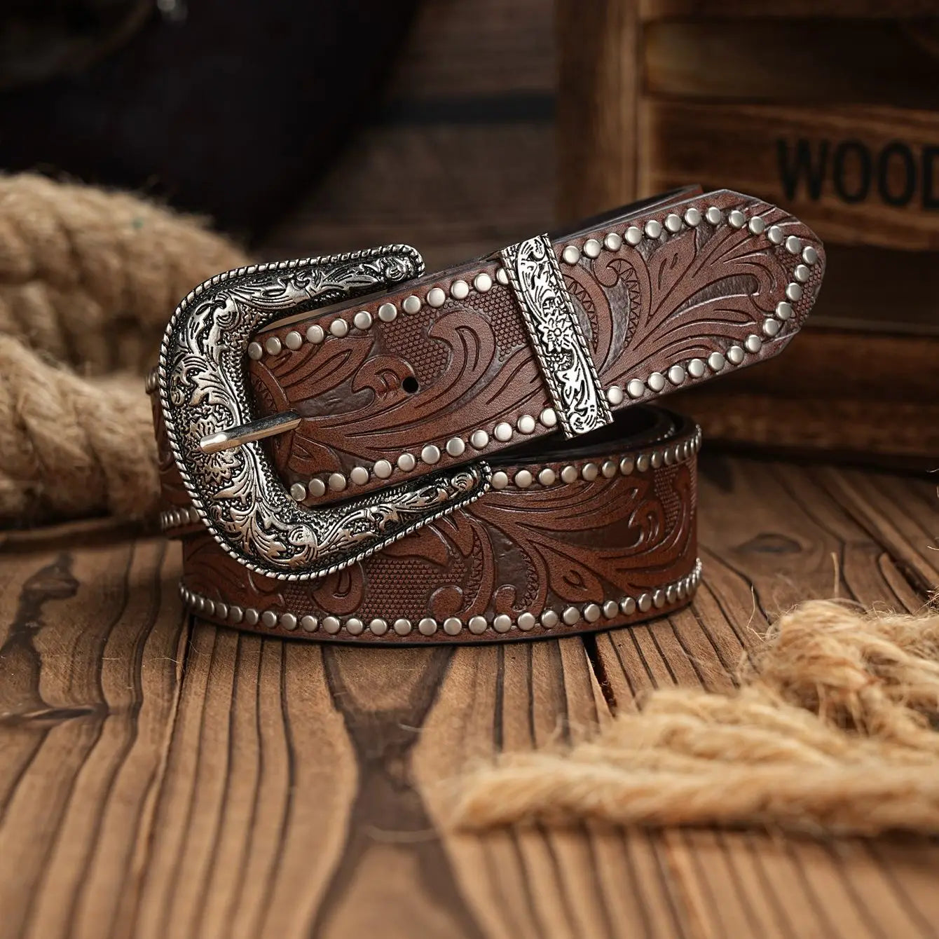 Cinto de couro Rodeo Star