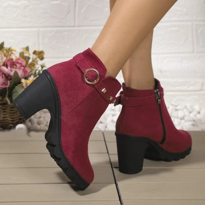 Valera Botas de Bloco com Studs